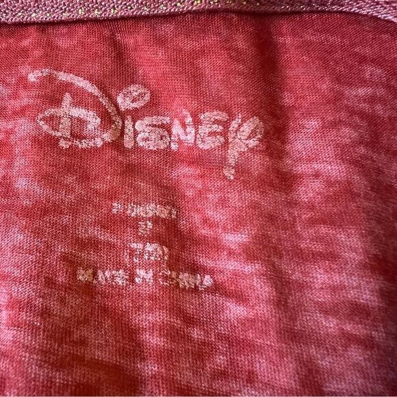 Disney Shirt Sleepshirt Be our Guest Red and White with Graphic Print Size M - Picture 4 of 4